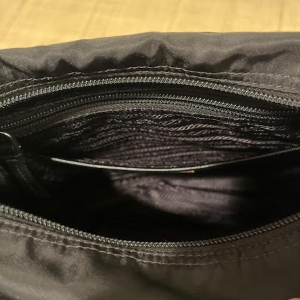 Prada Nylon & Saffiano Leather Shoulder Bag - Picture 8 of 9